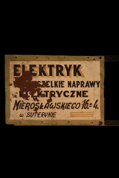Advertising signboard "ELEKTRYK"