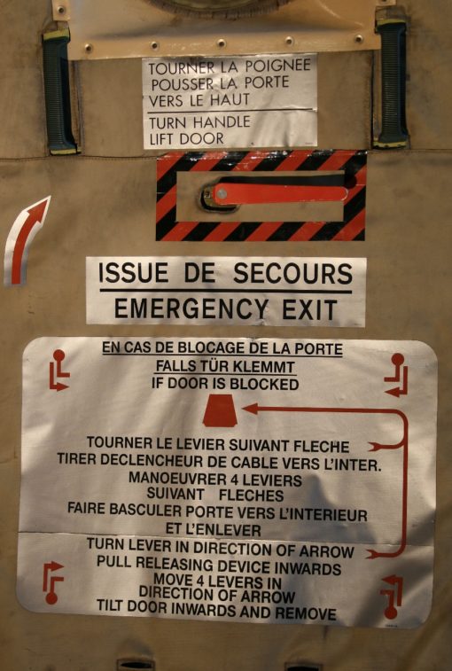 Emergency Door from the C-160 Aircraft