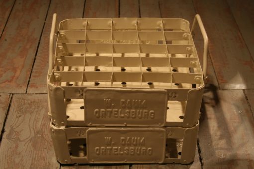 A Pair of Steel Walter Daum Ortelsburg Bottle Boxes