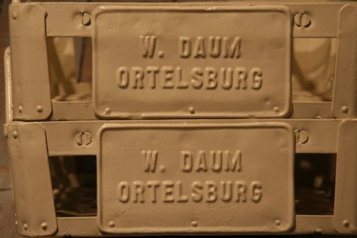 A Pair of Steel Walter Daum Ortelsburg Bottle Boxes